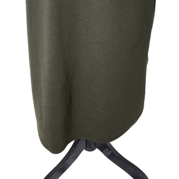 Anabelle Paris Womens Stretchy Midi Stylish Olive Green Shirt Dress Size Medium - Picture 9 of 12
